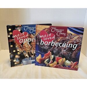 Company's Coming Set Of 2 Most Loved Barbecuing And Appetizers Recipe Books 2005